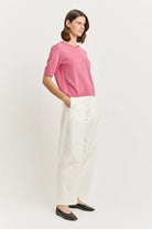 SHORT SLEEVE KNIT in Flamingo by Toorallie at Darling & Domain