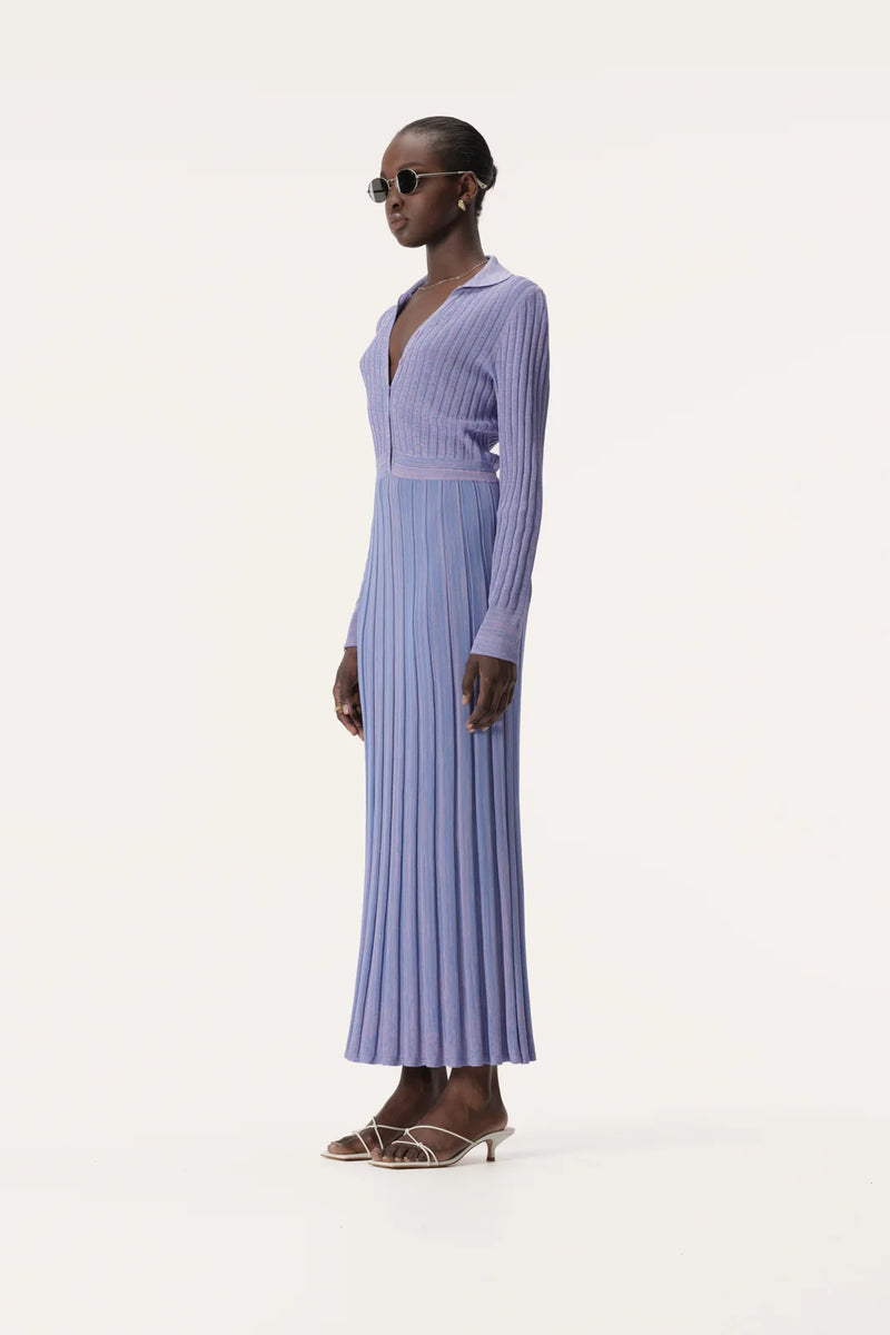 Elka Collective ALMO KNIT DRESS in Violet Mix