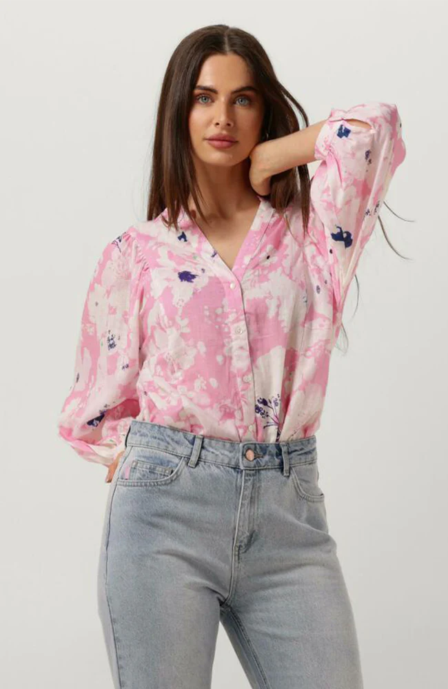 POM BLOUSE | Lillies Pink