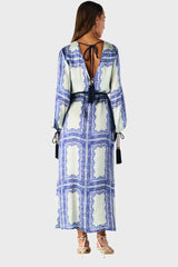 JORDI LONG SLEEVE MAXI DRESS in Jordi Print from MOS The Label