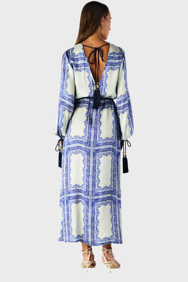 JORDI LONG SLEEVE MAXI DRESS in Jordi Print from MOS The Label