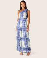 JORDI ONE SHOULDER JUMPSUIT in Jordi Print from MOS The Label