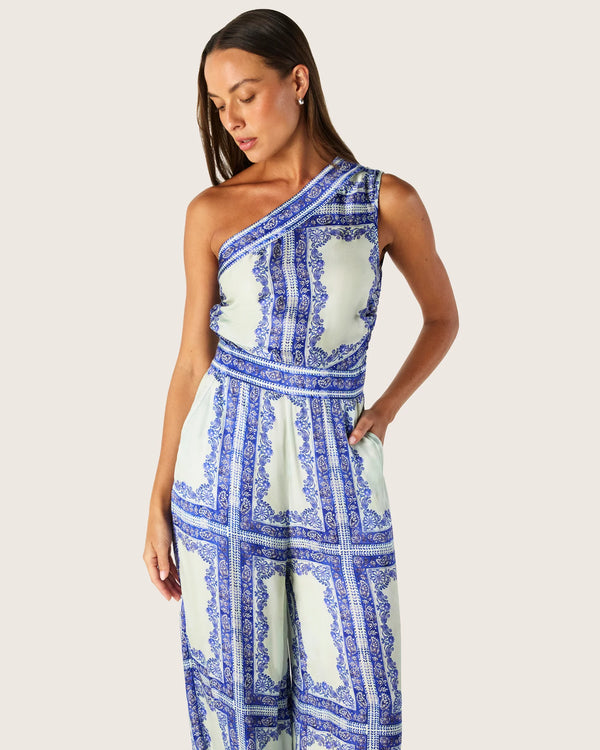 JORDI ONE SHOULDER JUMPSUIT | Jordi Print