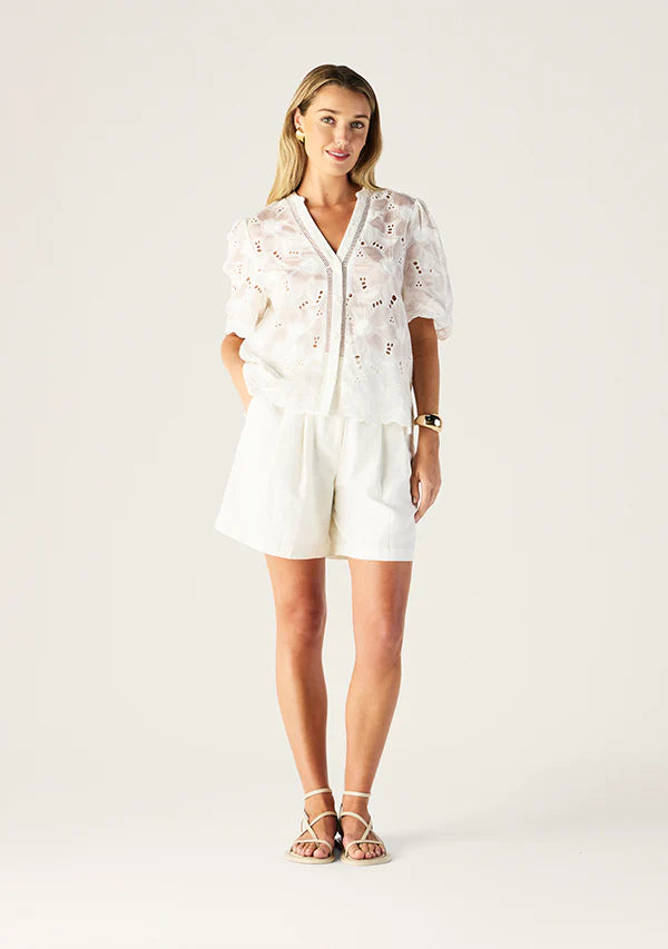 LORETTA SHIRT | Hibiscus