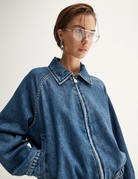 ADDISON DENIM JACKET in Dark Indigo by Elka Collective