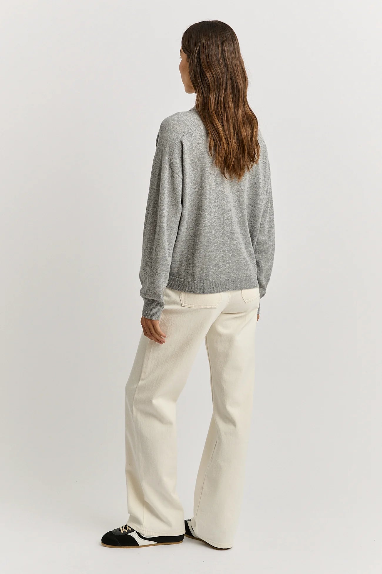 FINE JERSEY POLO in Light Ash by Toorallie
