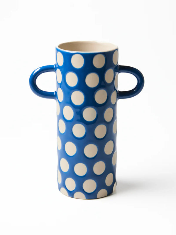 GRIFFE BLUE SPOT BUD VASE by Jones & Co