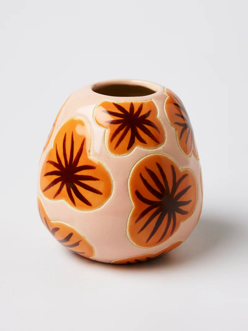 POLLEN VASE in Burnt Hibiscus by Jones & Co