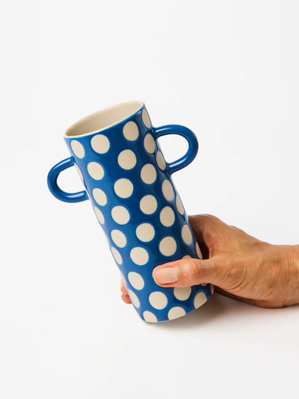 GRIFFE BLUE SPOT BUD VASE by Jones & Co