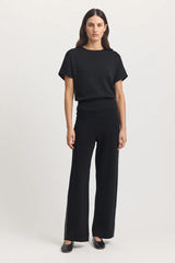 DOLMAN SLEEVE TOP in Black by Toorallie