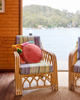 VELVET PEA CUSHION | Peach Pie