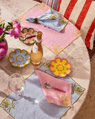 EMBROIDERED NAPKIN 4P SET in Pink Tuscan from the amazing range of Kip & Co products