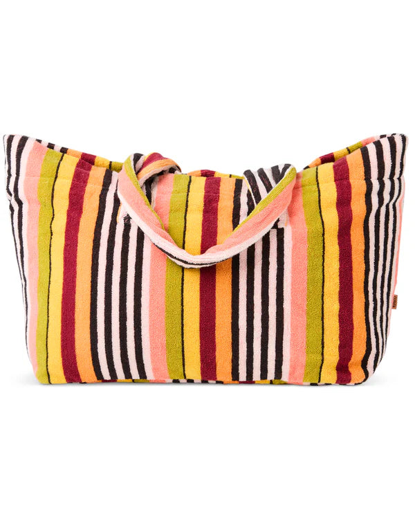 TERRY OVERSIZED BEACH BAG in Casablanca Stripe from the amazing range of Kip & Co products