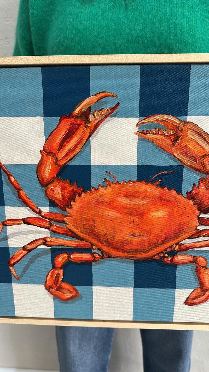 ALEX HUTTON ART | Gingham Mud Crab