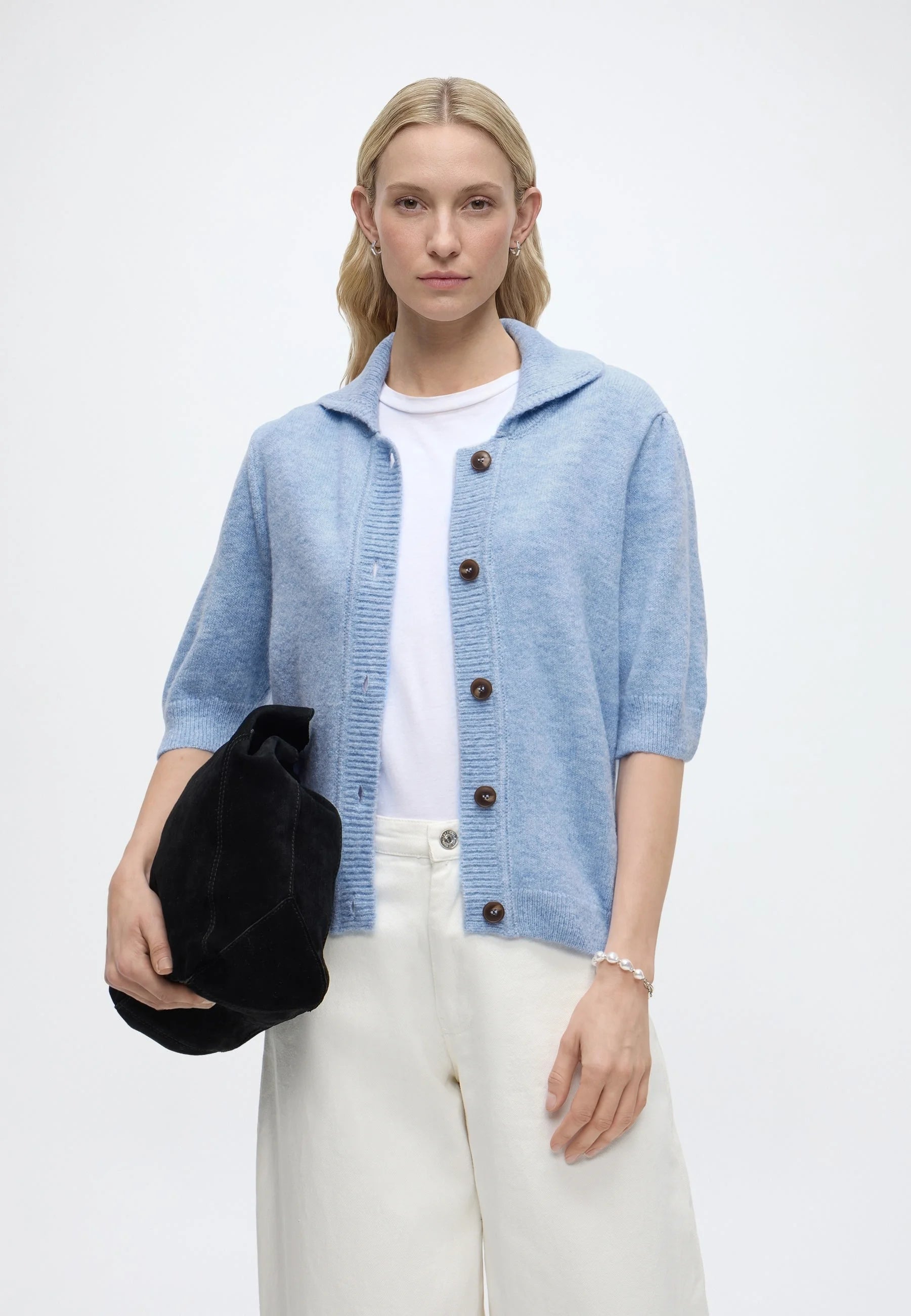 UZZIMD CARDIGAN in Cashmere Blue by Modstrom