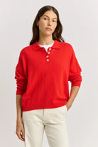 FINE JERSEY POLO in Poppy by Toorallie