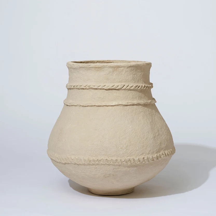 COTTON MACHE ROPE VESSEL | Honey – Darling & Domain