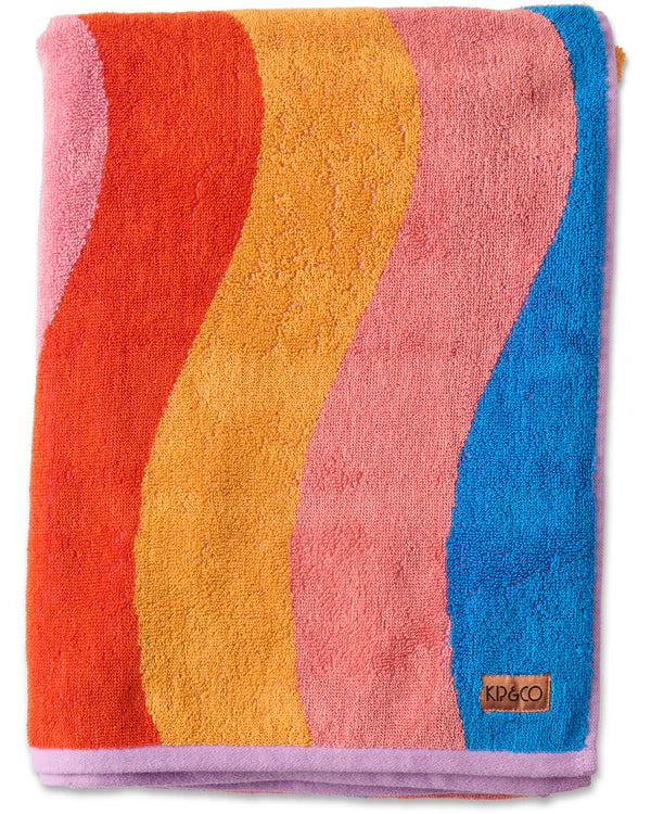 TERRY BEACH TOWEL in Surfs Up from the amazing range of Kip & Co products