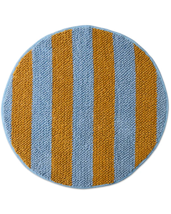 ROUND BATH MAT in Como Stripe from the amazing range of Kip & Co