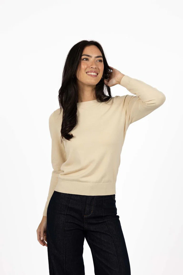 MAE JUMPER in Buttermilk by Humidity Lifestyle