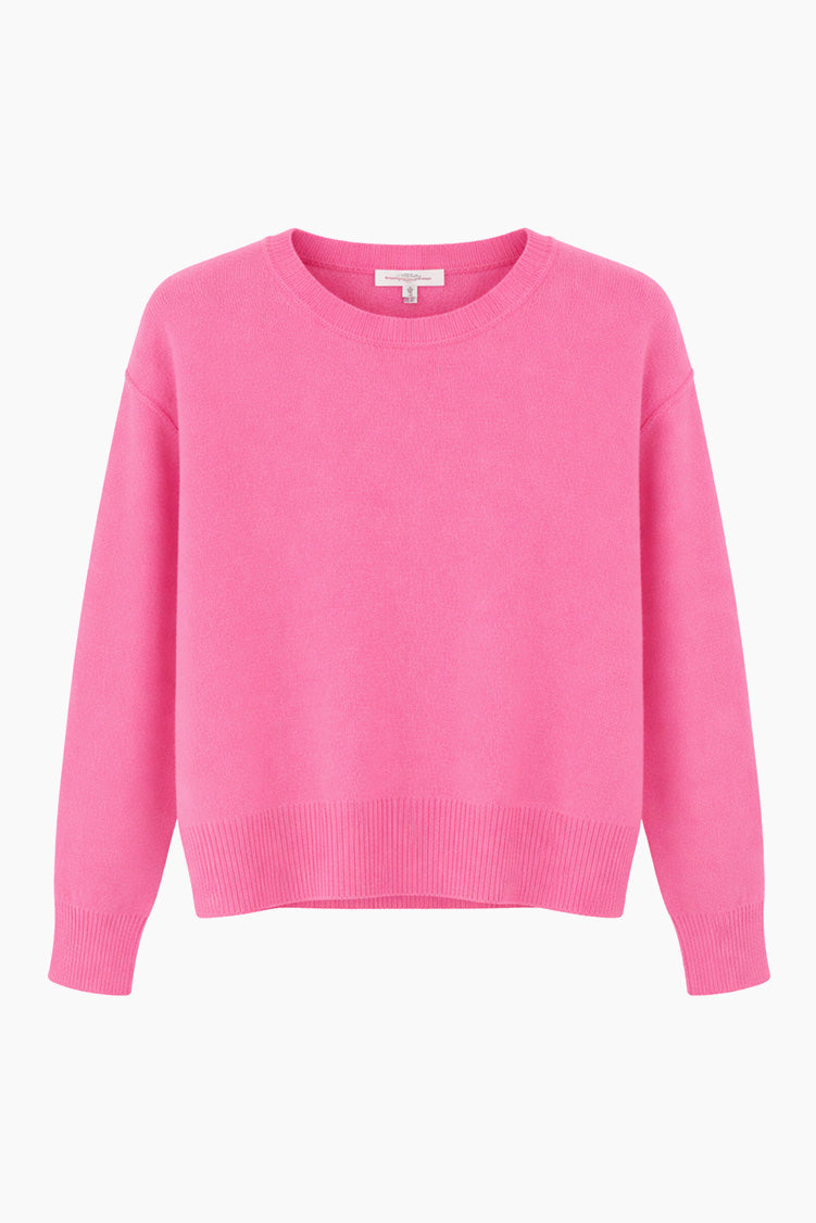 CATELINA CASHMERE KNIT TOP in Dragon Fruit from Absolute Cashmere