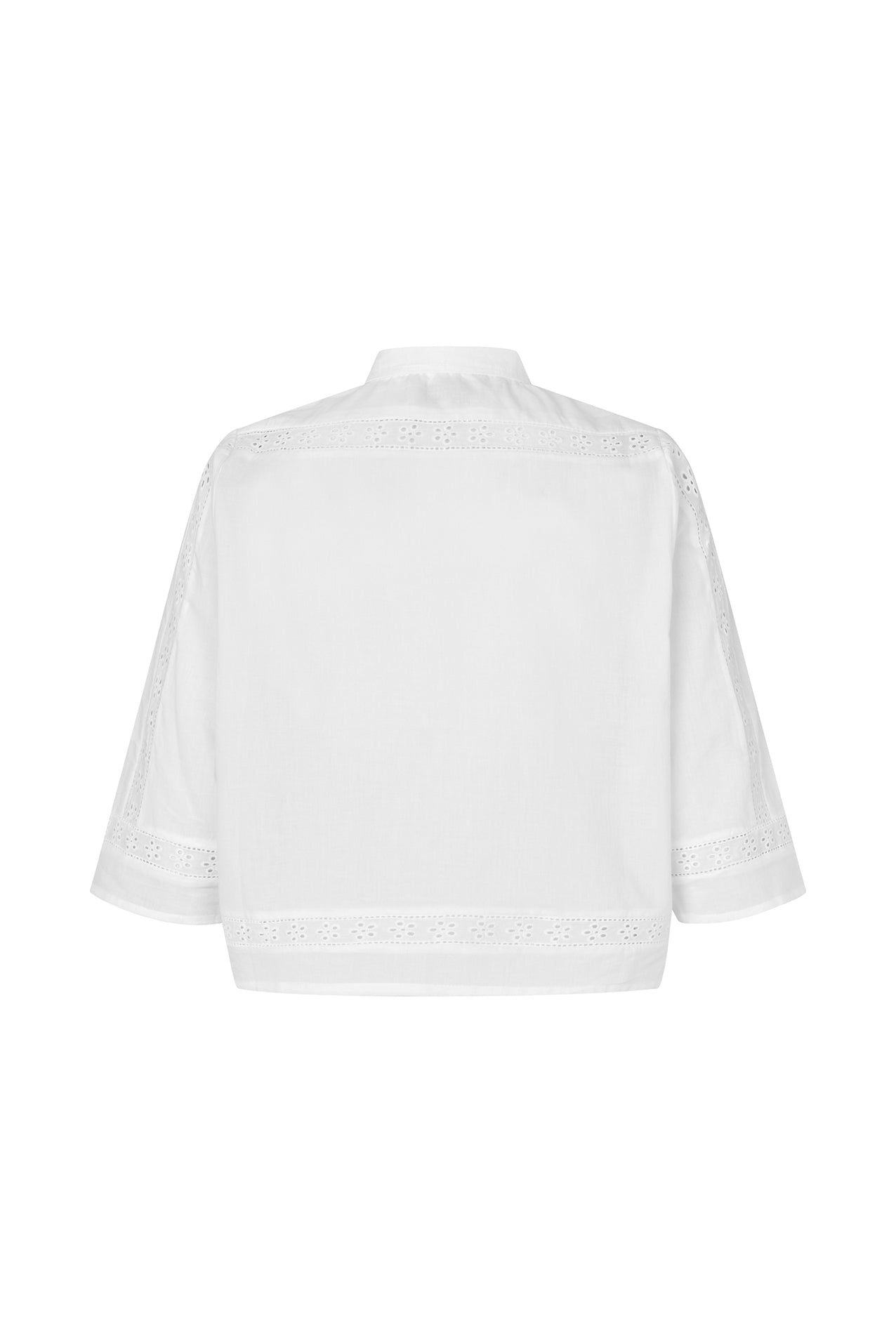 AMORA SHIRT 3/4 SLEEVE in White by Lollys Laundry