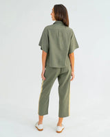 LEAH TAPPERED TROUSER | Khaki