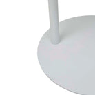 APERTO ALI ROUND SIDE TABLE in White by GlobeWest at Darling & Domain