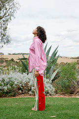 BUDDY SHIRT in Rosy Rose from Aston Studio