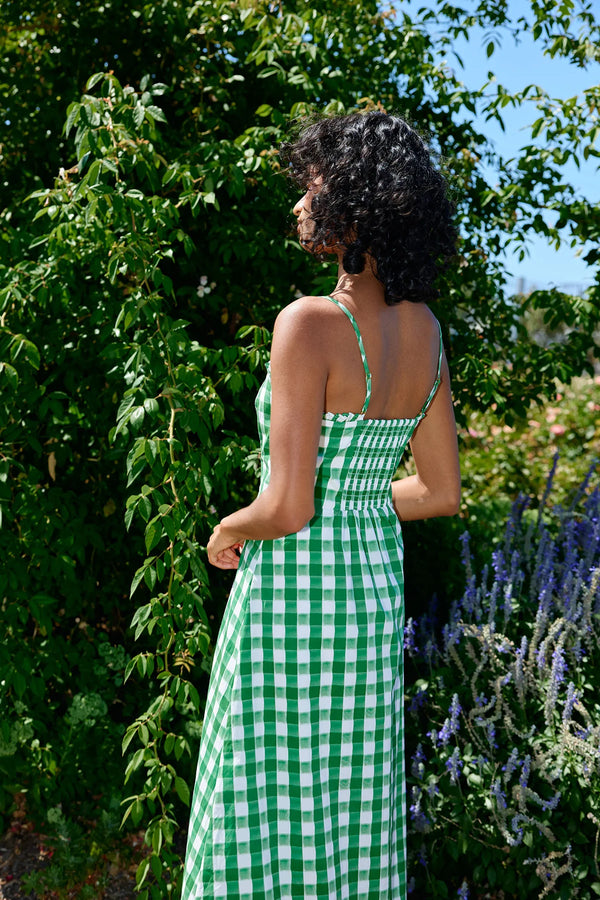 MOLLY DRESS | Leaf Gingham