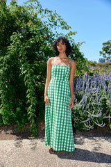 MOLLY DRESS | Leaf Gingham