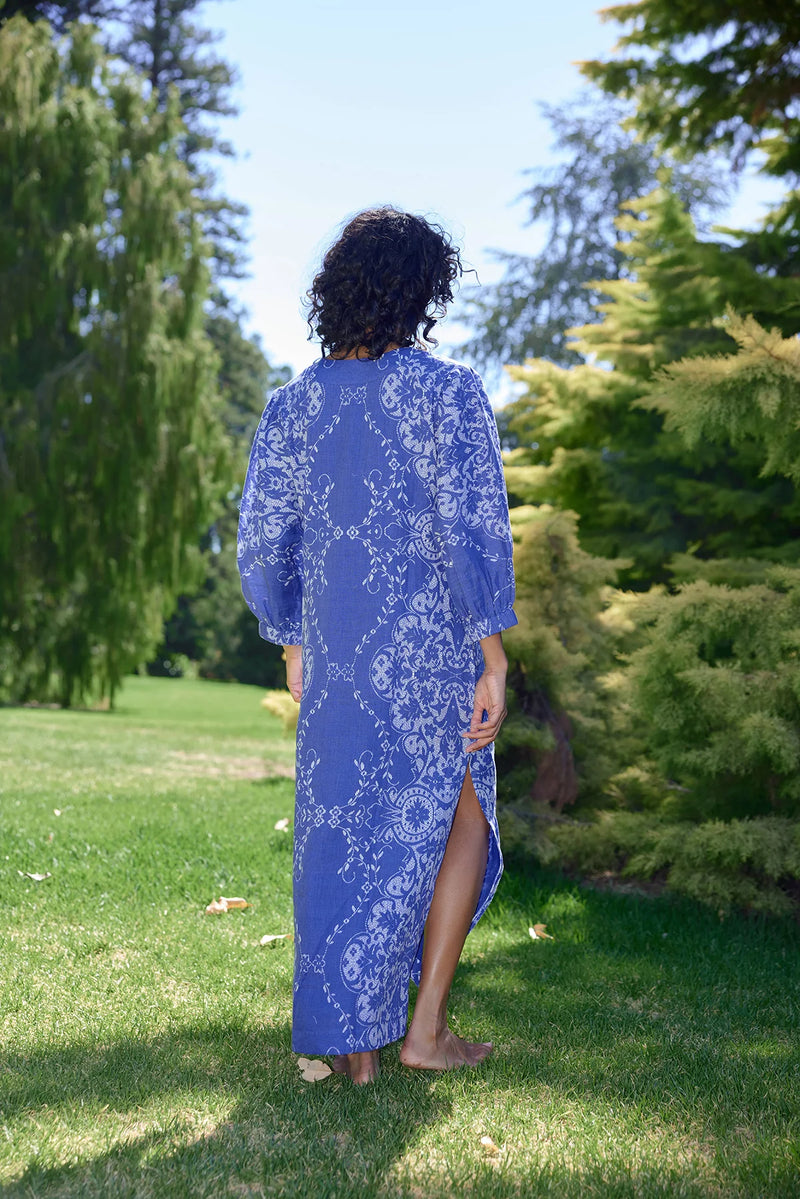 DORIS DRESS in Royal + Antique from Aston Studio