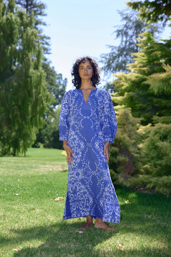 DORIS DRESS in Royal + Antique from Aston Studio