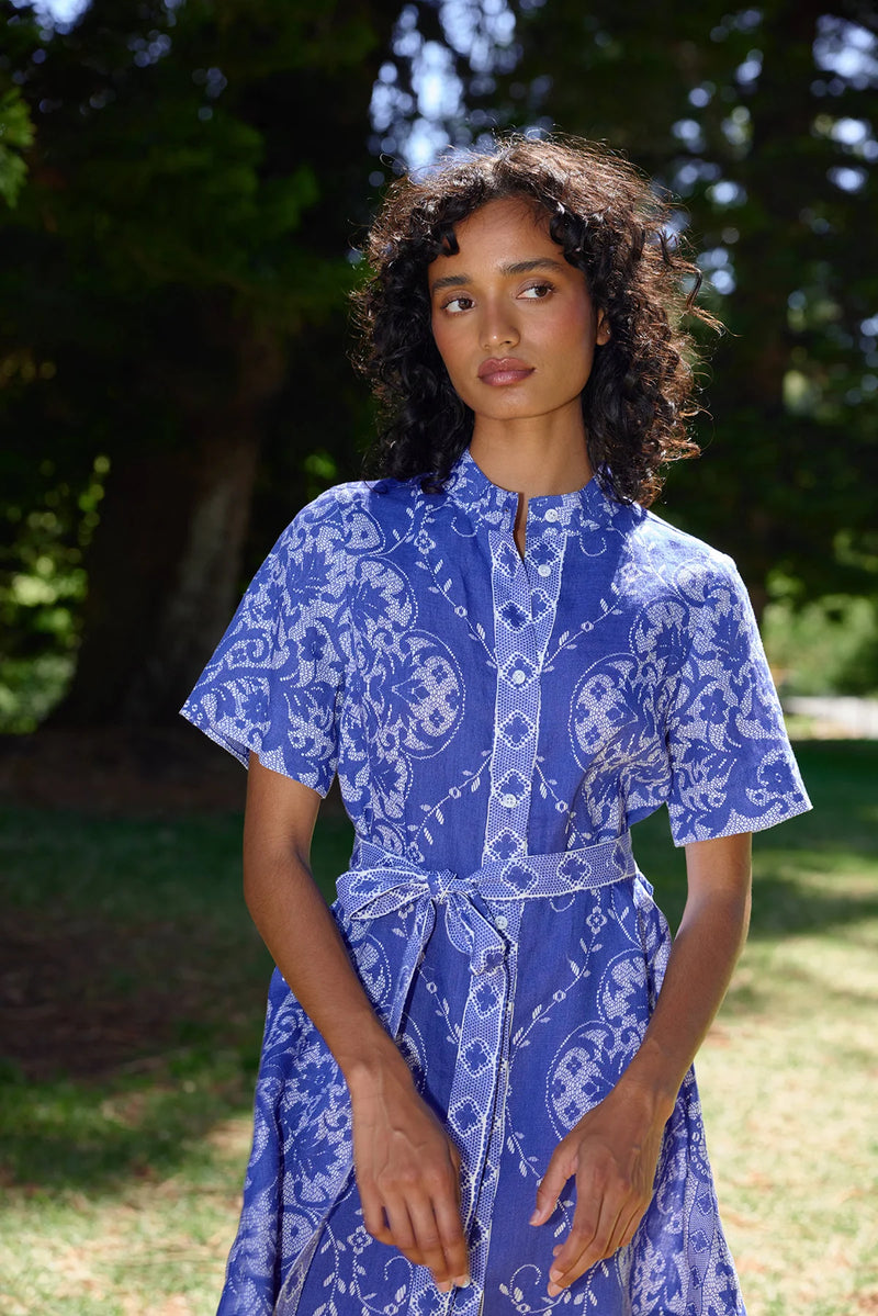 NAMI DRESS in Royal + Antique from Aston Studio