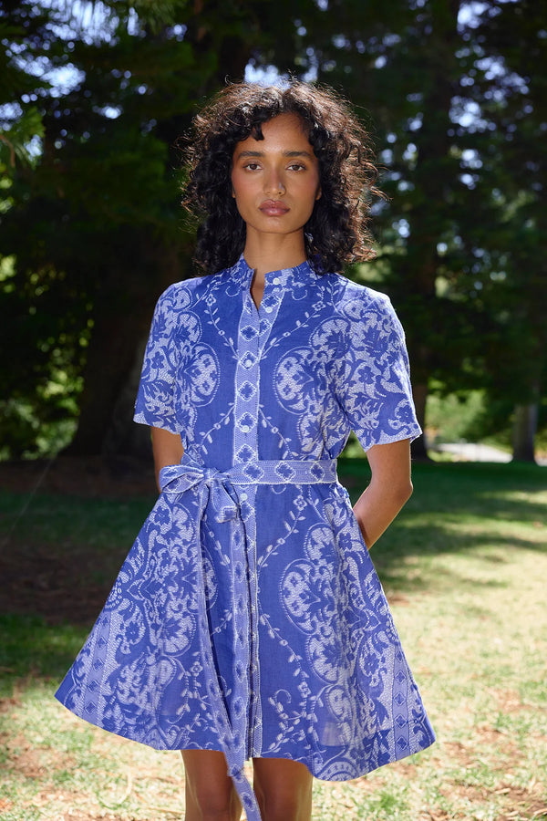 NAMI DRESS in Royal + Antique from Aston Studio