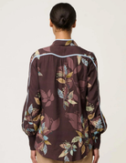 ASHER VISCOSE FAILLE SHIRT in Ember Vines by OnceWas