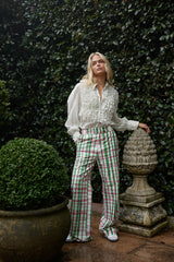 HARPER PANT in Forest Check from Aston Studio