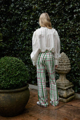 VERA BLOUSE in Whisper + Forest from Aston Studio