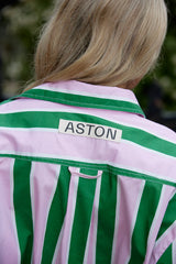 BUDDY SHIRT in Baby + Forest Stripe from Aston Studio