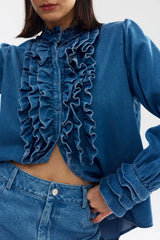 LUNA BLOUSE | Denim