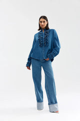 LUNA BLOUSE | Denim