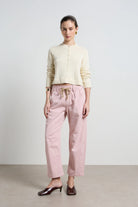 ACTIVE BARREL JEANS in Sea Pink by Dricoper