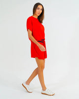 ADELINE KNIT TEE in Poppy by ARLINGTON MILNE