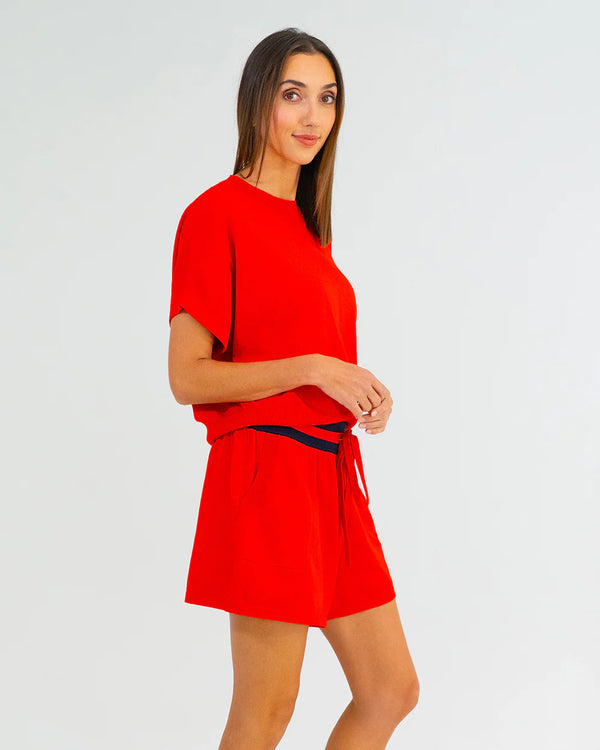 ADELINE KNIT TEE in Poppy by ARLINGTON MILNE