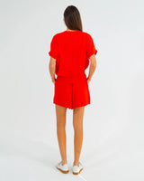 ADELINE KNIT TEE in Poppy by ARLINGTON MILNE