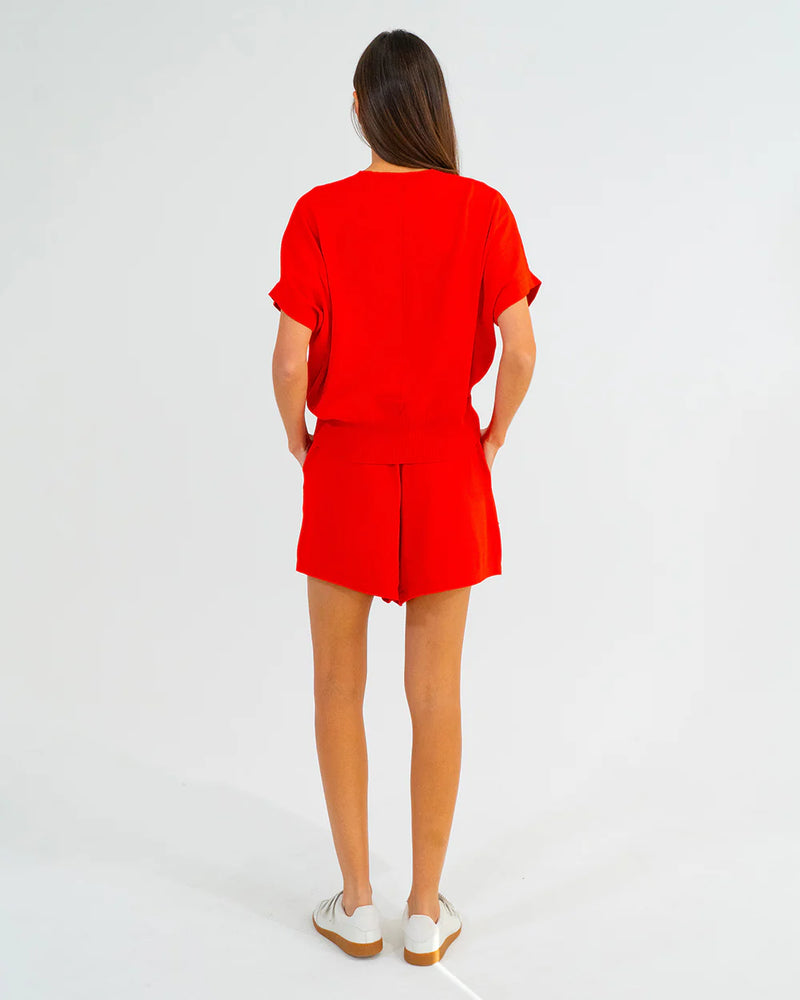 ADELINE KNIT TEE in Poppy by ARLINGTON MILNE