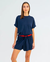 ADELINE KNIT TEE in Navy by ARLINGTON MILNE