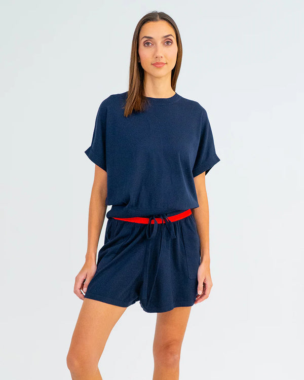 ADELINE KNIT TEE in Navy by ARLINGTON MILNE