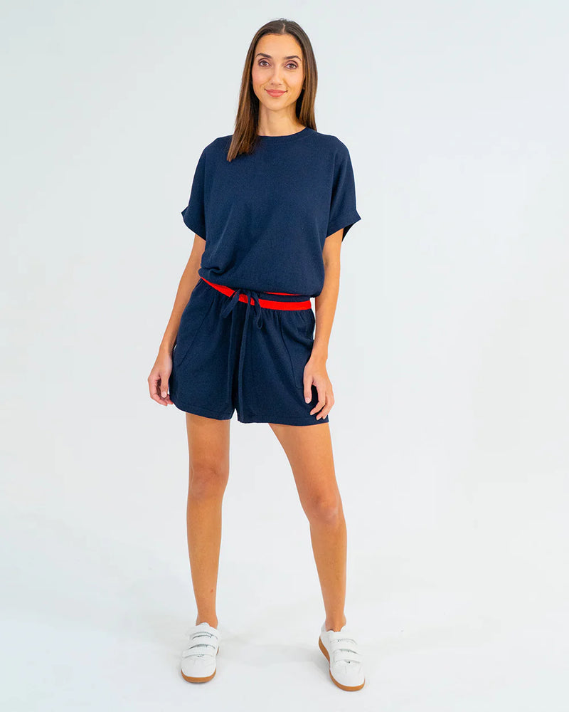 ADELINE KNIT TEE in Navy by ARLINGTON MILNE