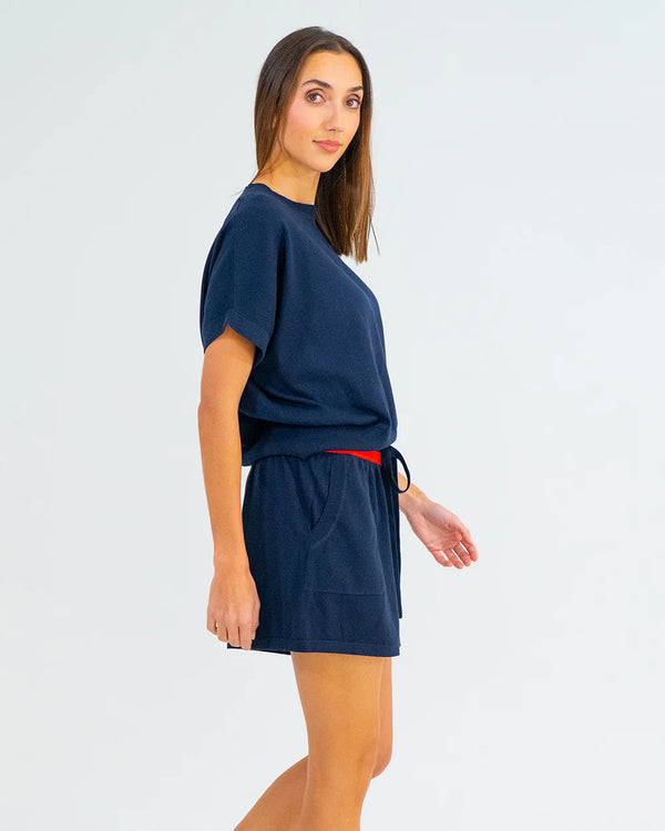 ADELINE KNIT TEE in Navy by ARLINGTON MILNE